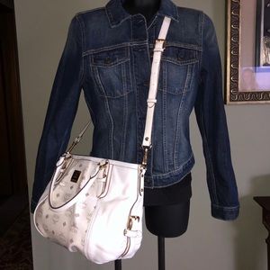 White MCM Crossbody Bag